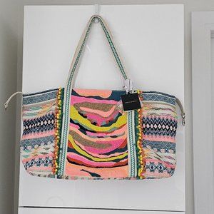 America and Beyond Beaded Tote Bag! NEW WITH TAGS!!🆕🆕🆕